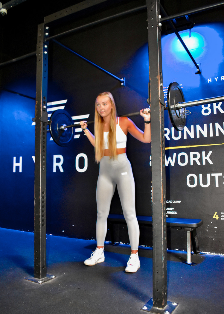 Céline beim HYROX-Training